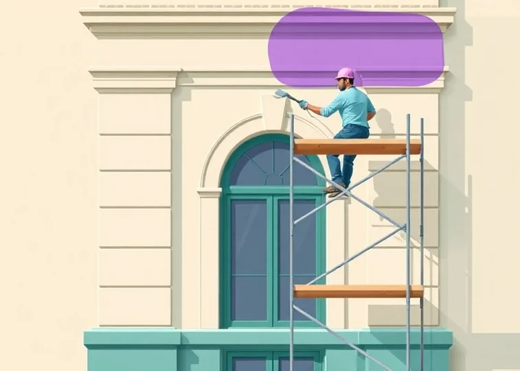 Ravalement de façade en pierre, nettoyage et application d'enduit
